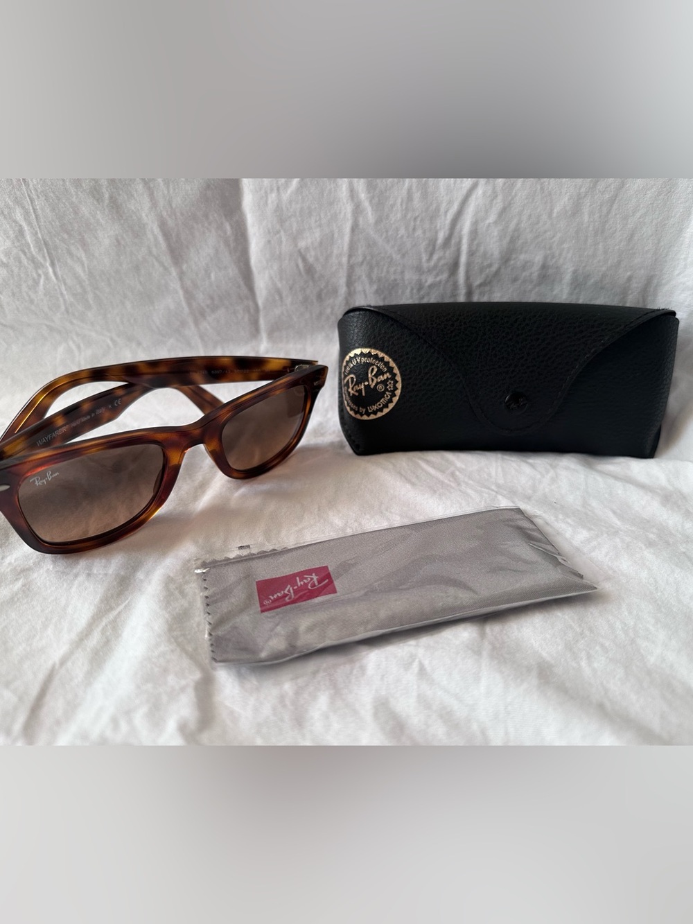 Ray-Ban RB4340 Wayfarer Ease - Tortoise/Brown - Case Included - Picture 2 of 4